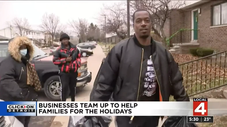 ‘It’s a blessing’ — Detroit businesses team up to help families for the holidays